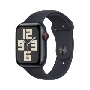 Apple Watch SE (2nd Gen, 2023) [GPS + Cellular 44mm] Smartwatch with Midnight Aluminum Case with Midnight Sport Band M/L. Fitness & Sleep Tracker, Crash Detection, Heart Rate Monitor, Retina Display
