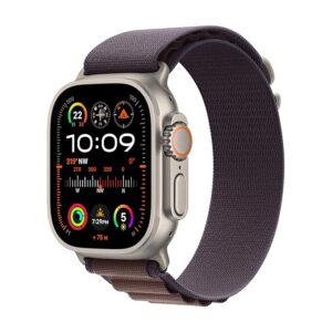 Apple Watch Ultra 2 [GPS + Cellular 49mm] Smartwatch with Rugged Titanium Case & Indigo Alpine Loop Small. Fitness Tracker, Precision GPS, Action Button, Extra-Long Battery Life, Bright Retina Display